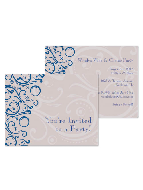 Custom Card Invitations 2 Sides Uv 10 Pk Office Depot