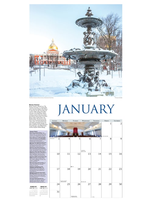 boston architecture calendar january 2021