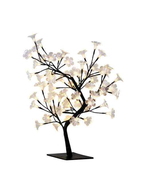 Simple Designs Cherry Blossom Decorative Lighted Tree Lamp 23 58 H Clear Shadeblack Base Office Depot,Flower Drawing Colour Sunflower