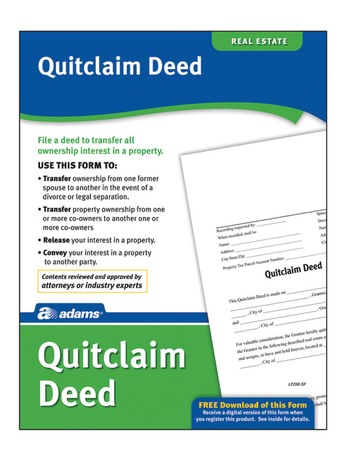 Adams Quitclaim Deed Office Depot