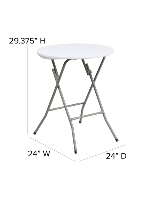 Flash Furniture Round 2 Folding Table, Round Plastic Folding Tables