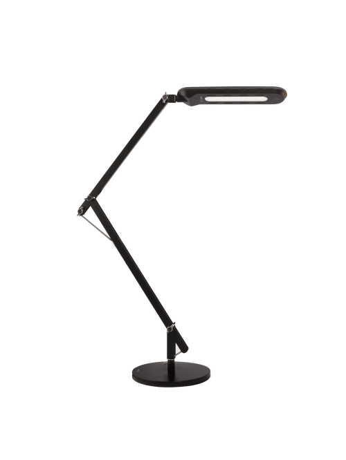 Ottlite Workwell Reach Led Crane Lamp 28 12 H Black Shadeblack Base Office Depot