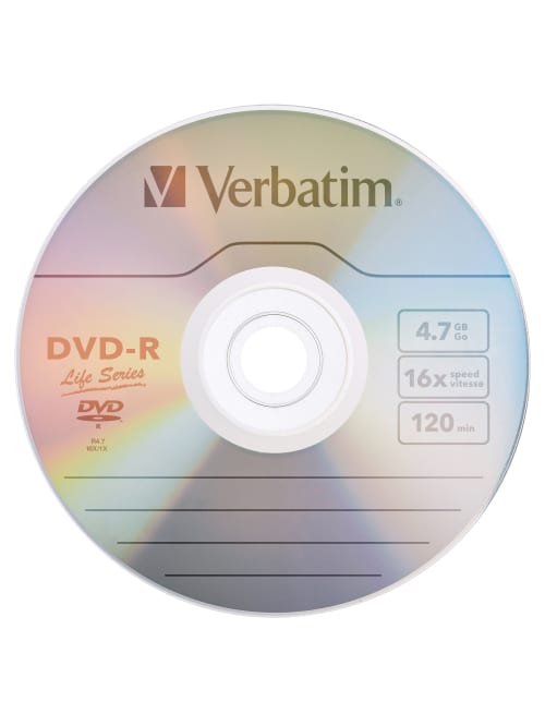 verbatim life series dvd r disc spindle pack of 100 item 597196