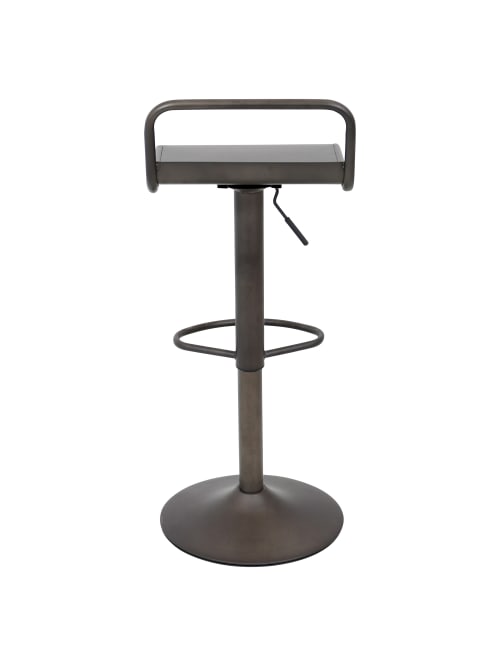 Emery Bar Stool, Lumisource Emery Barstool Antique Metal Office Depot