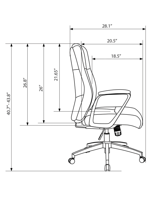 Delagio executive chair black deals