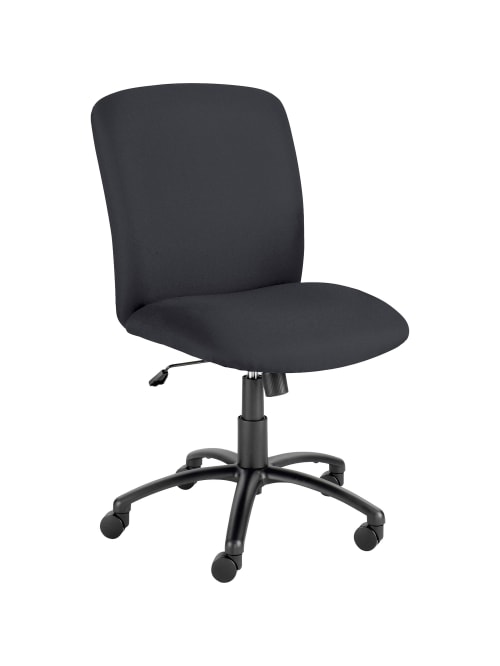Safco Uber Big And Tall Mid Back Chair Black Office Depot