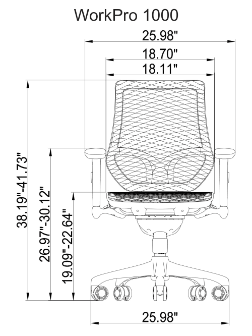 Workpro 1000 Task Chair Black Office Depot