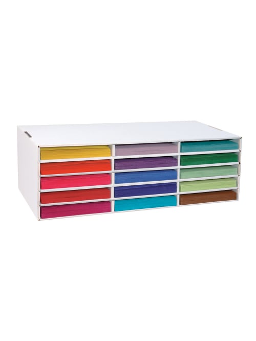 Pacon Construction Paper Storage Unit 60percent Recycled White Office Depot