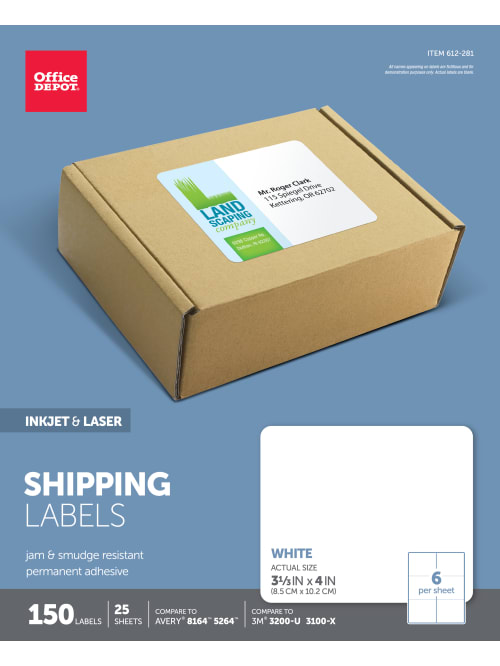 office depot print labels