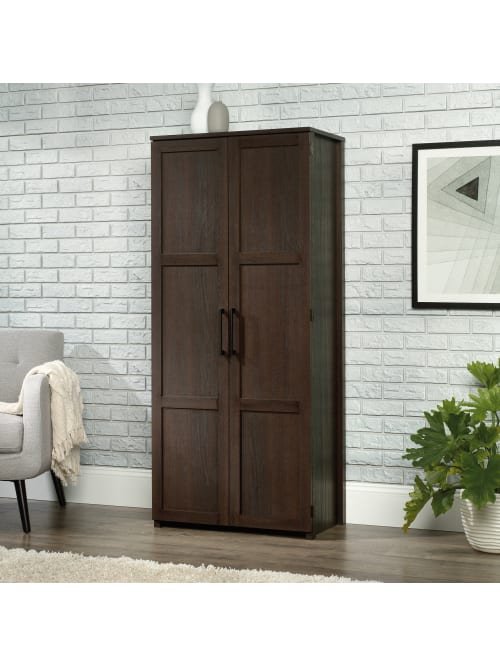 Sauder Homeplus Storage Cabinet 4 Fixed Shelves Dakota Oak Office Depot