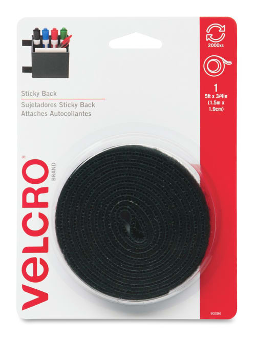 Velcro Brand Sticky Back Tape Roll 34 X 5 Black Office Depot
