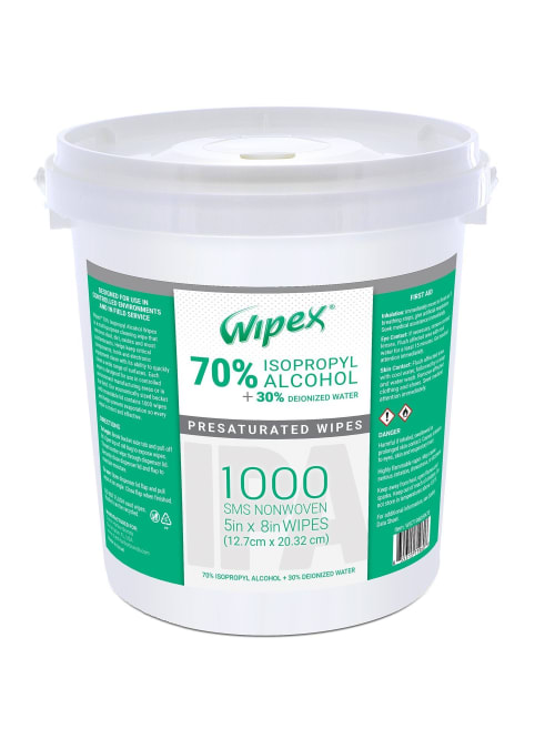 Wipex 70percent Isopropyl Wipes 1000 Pk Office Depot