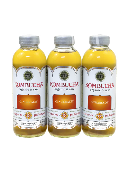 Gts Organic Raw Kombucha Gingerade 16 Oz Pack Of 6 Office Depot Combining kombucha with your favorite flavors will encourage you to drink more and enjoy your drink. gt s organic raw kombucha gingerade 16 oz pack of 6 item 6232900