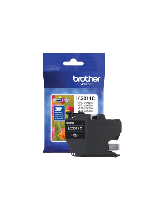 Brother Lc3011c Original Ink Cartridge Single Pack Cyan Inkjet Standard Yield 200 Pages 1 Each Office Depot