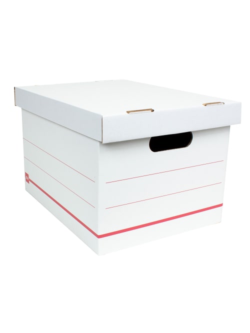 Office Depot Storage Boxes Redwhite 10 Pk Office Depot