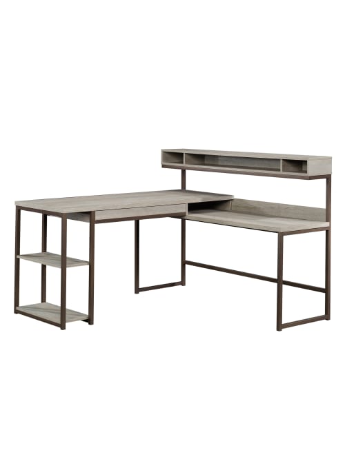 Sauder Manhattan Gate 61 W L Desk Oak Office Depot