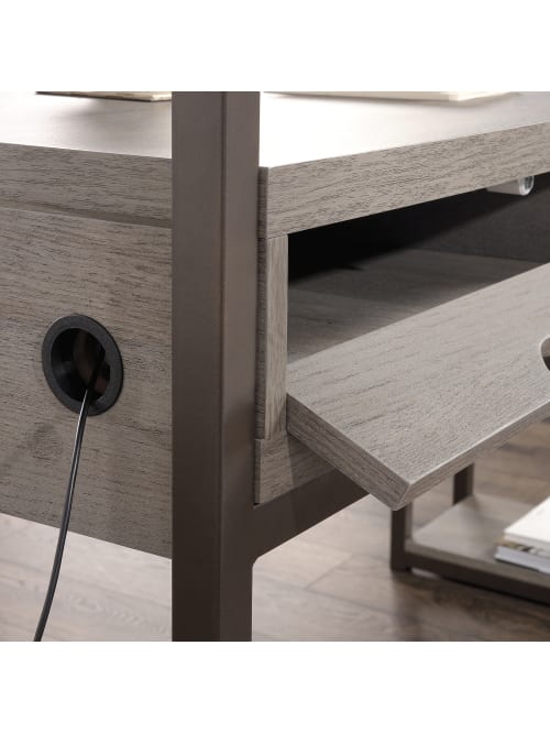 Sauder Manhattan Gate 61 W L Shaped Desk With Wireless Charger Mystic Oak Office Depot When picking this item up from our store some minor assembly. sauder manhattan gate 61 w l shaped desk with wireless charger mystic oak item 6304086