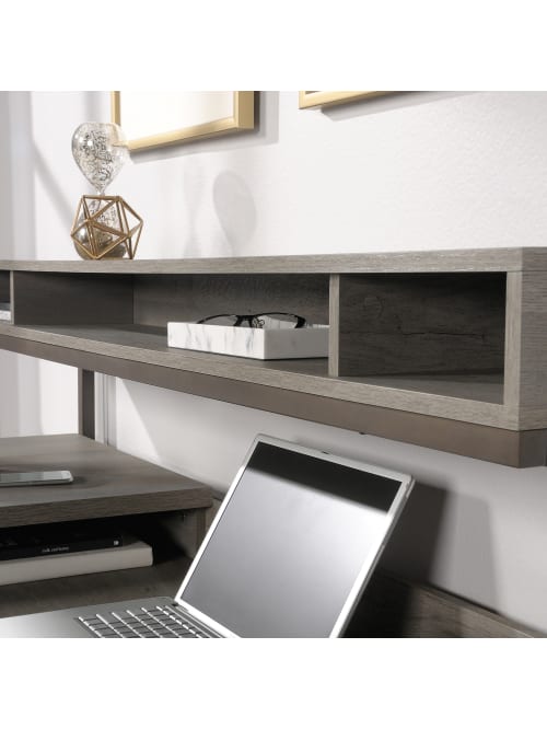 Sauder Manhattan Gate 61 W L Desk Oak Office Depot