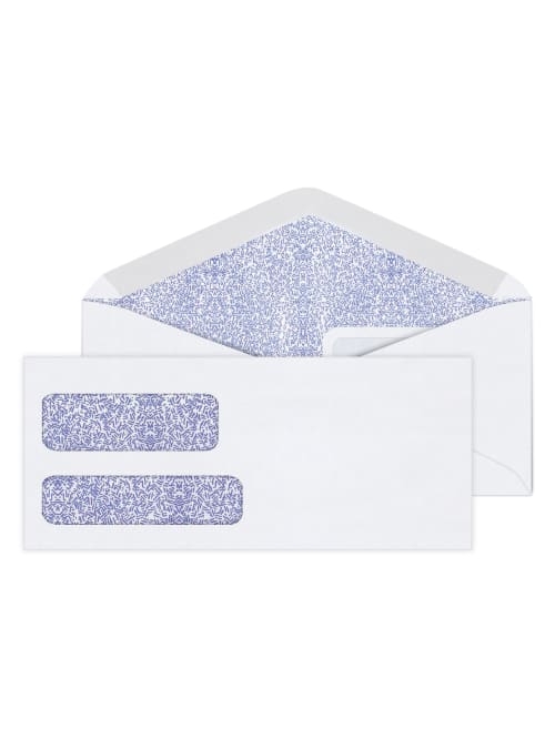 Office Depot Brand Double Window Envelopes 9 3 78 X 8 78 White Moisture Seal Box Of 500 Office Depot
