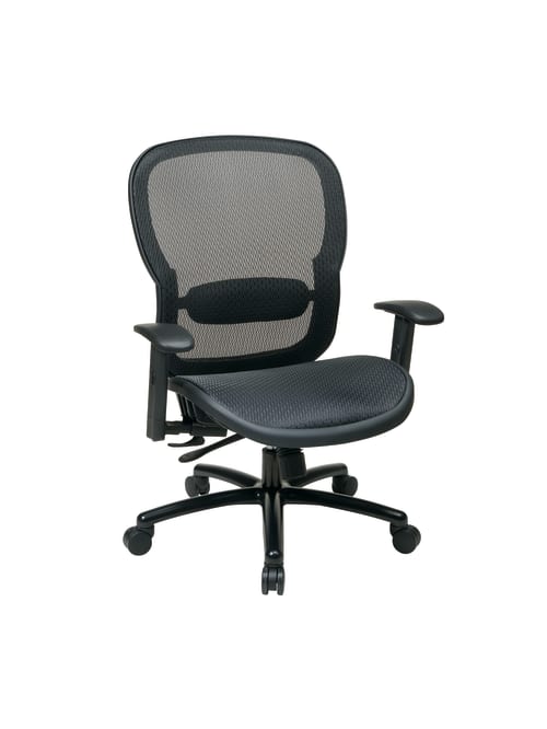 Office Star Breathable Mesh High Back Big And Tall Executive Chair Black Office Depot