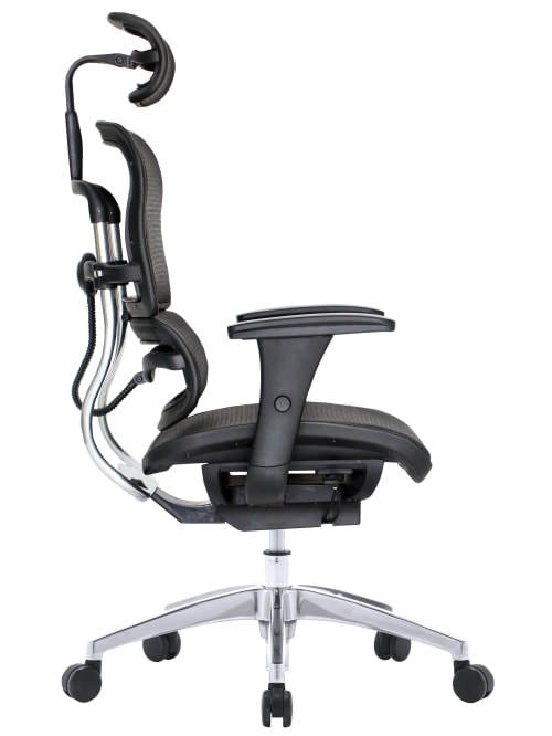 Workpro 12000 Mesh High Back Executive Chair Blackchrome Office Depot