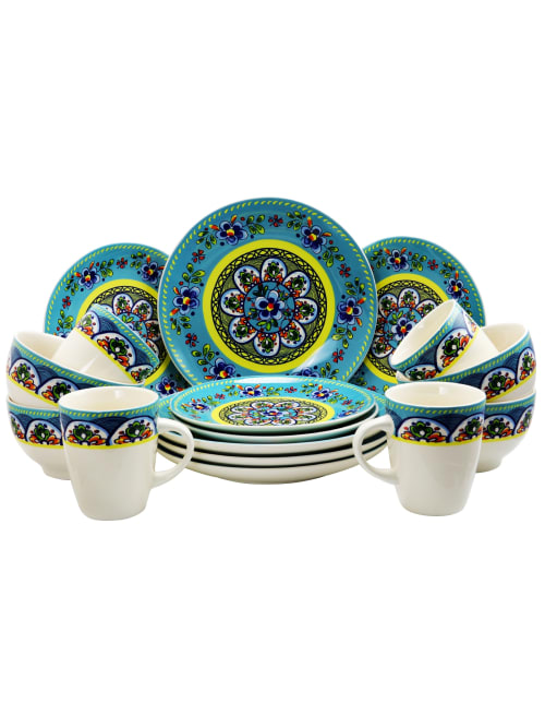 Elama 16 Piece Dinnerware Santa Fe Springs Office Depot