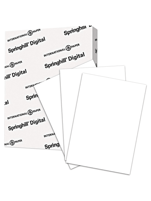 Springhill 015300 8.5 x 11 Digital Index White Card Stock