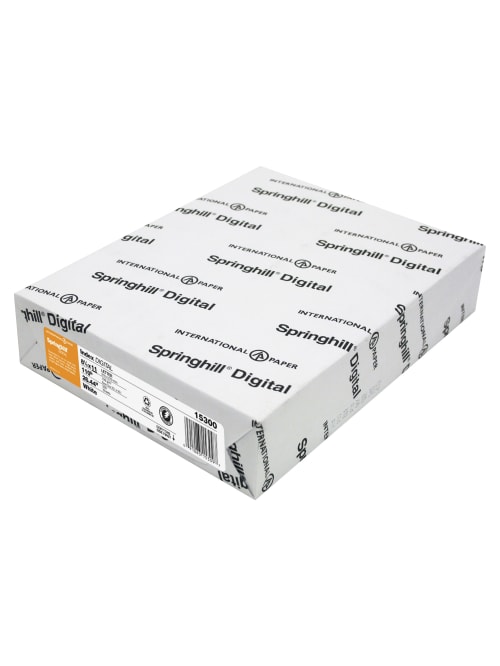 Springhill Digital Index White Card Stock, 110 lb, 8 1/2 x 11, 250