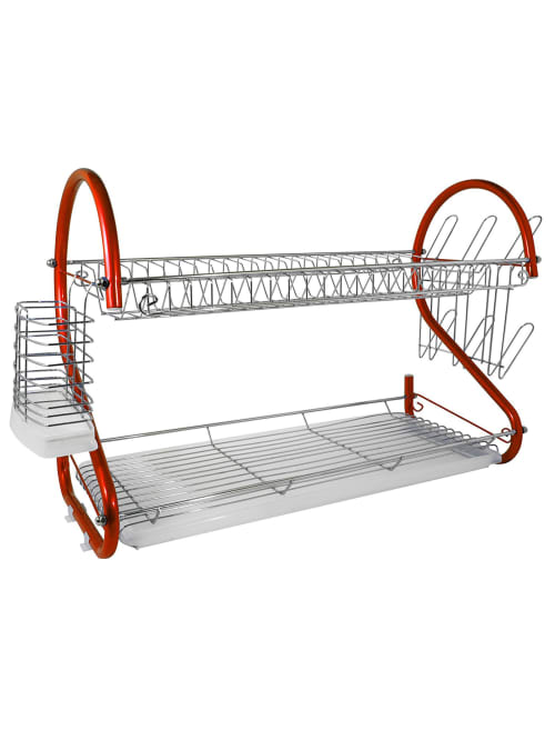 Better Chef 2 Tier Dish Rack 22 Red Office Depot Rated 5 out of 5 by mar dee from good quality product. better chef dr 225r 2 tier dish rack 22 red item 6431966