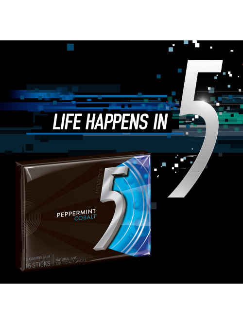 Wrigleys Cobalt 5 Sugarfree Gum 15 Sticks 0 095 Oz Office Depot