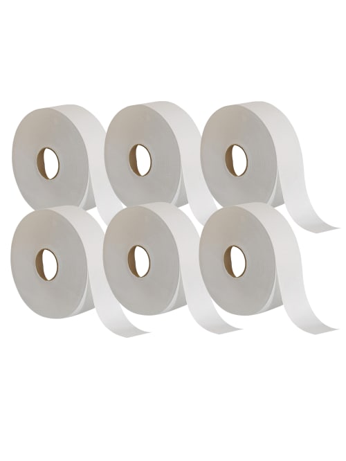 Genuine Joe Jumbo Jr 2 Ply Toilet Paper 100percent Recycled White