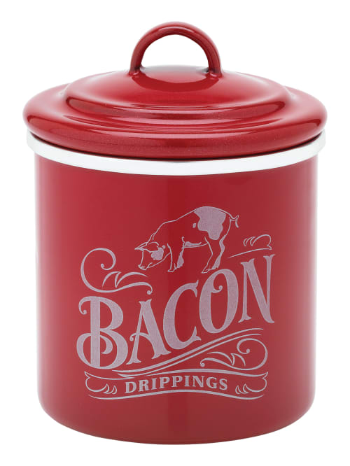 Ayesha Curry Bacon Grease Can 4 Red Metallic Office Depot