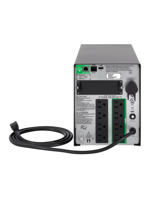 Apc Smart Ups 8 Outlet Stand Alone Tower Uninterruptible Power Supply 1440va1000 Watts Smt1500c Office Depot