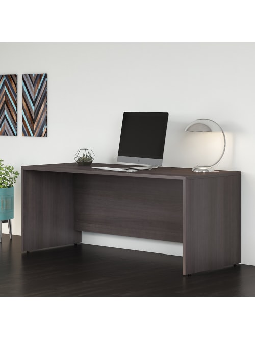Bush Business Furniture Studio C Office Desk 72 W X 30 D Storm Gray Standard Delivery Office Depot