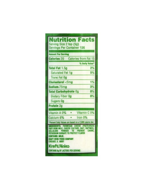 Kraft 100 Grated Parmesan Cheese 24 Oz Bottle Item 6509834