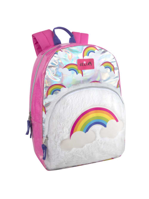 Yubbler Delias VSCO Backpack Pink Silver Purple