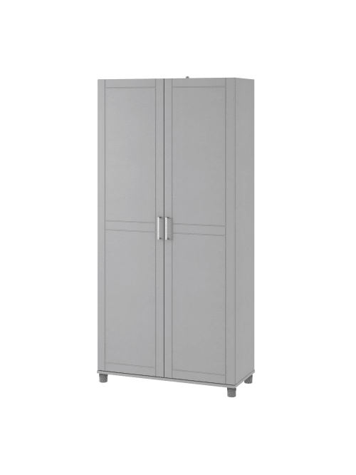 Ameriwood Home Callahan 36 Utility Storage Cabinet Gray Office Depot