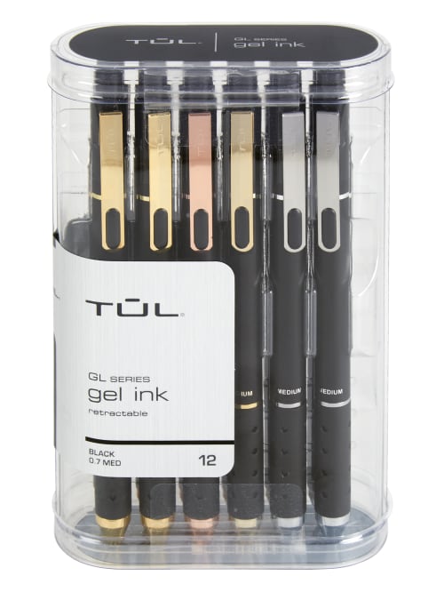 Black 0.5 mm Retractable Free shipping TUL Gel Fine 1 pack of 12