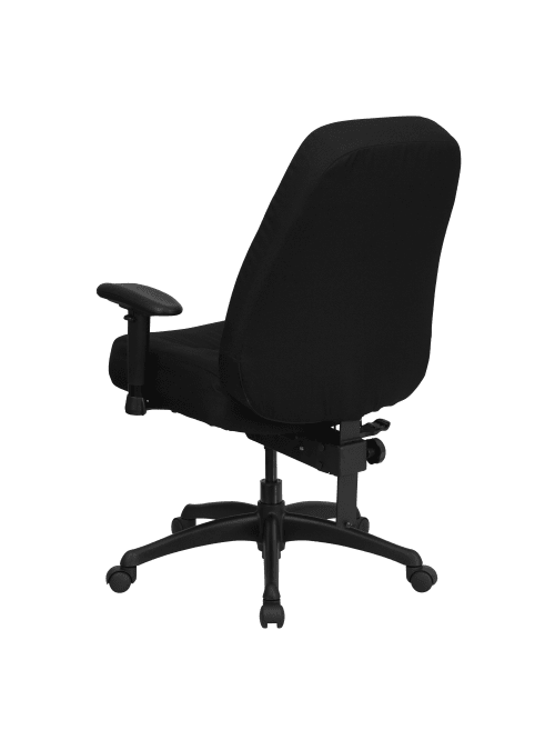 Flash Furniture Hercules Big And Tall Fabric High Back Swivel Office Chair With Extra Wide Seat Black Office Depot
