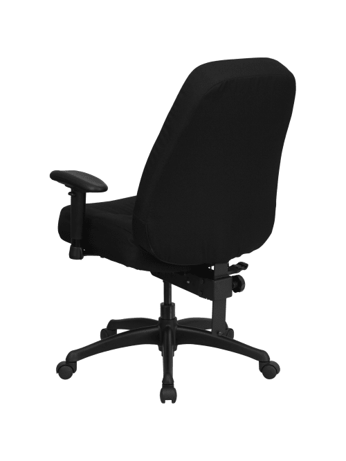 Flash Furniture Hercules Big And Tall Fabric High Back Swivel Office Chair With Extra Wide Seat Black Office Depot