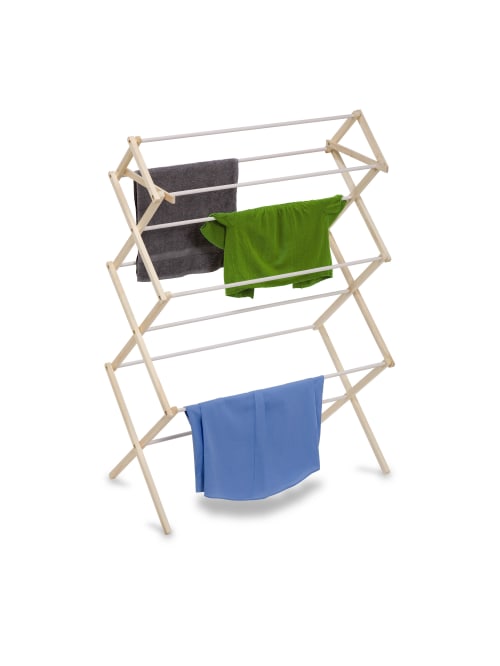 Honey Can Do Large Wood Clothes Drying Rack 41 12 H X 15 W X 22 12