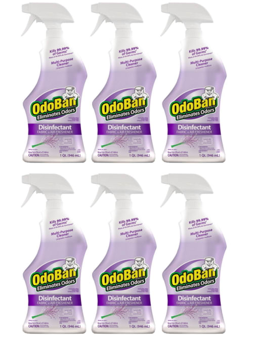 Odoban Disinfectant Spray Lavender 6pk Office Depot