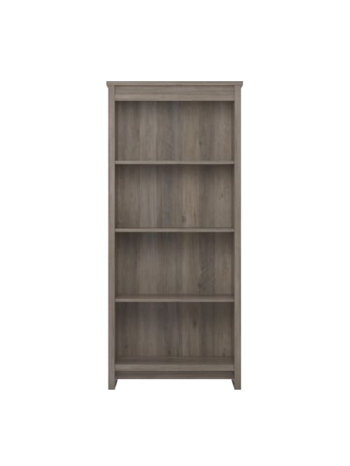 Ameriwood Home Bassinger 4 Shelf Bookcase Gray Oak Office Depot