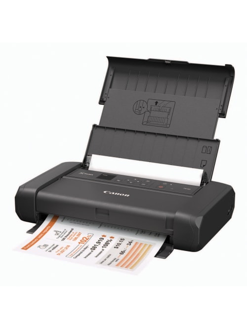 canon pixma tr150 printer color ink jet legal up to 9 ipm mono up to 5 5 ipm color capacity 50 sheets usb 2 0 wi fi n with