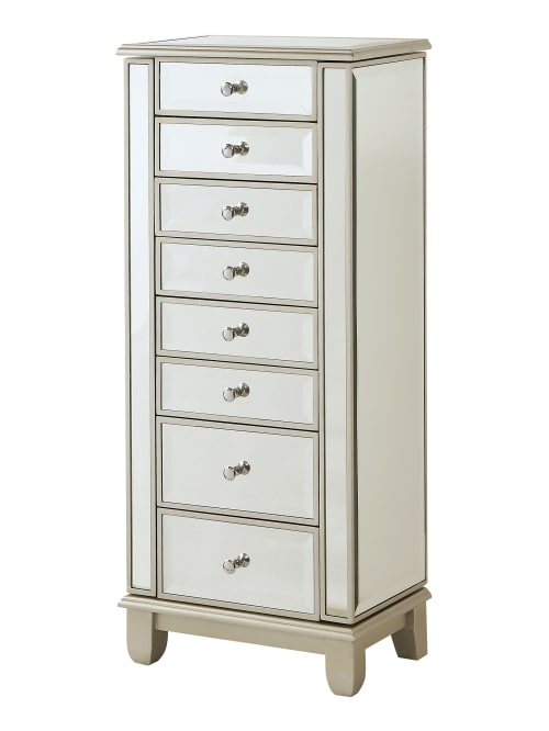 pics How To Organize Your Jewelry Armoire coast to coast jewelry armoire 42 1 2 h x 18 w x 12 d champagne item 6688587
