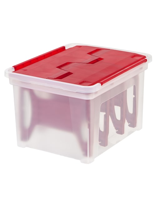 Iris Christmas Light Boxes W Wraps Red 3pk Office Depot