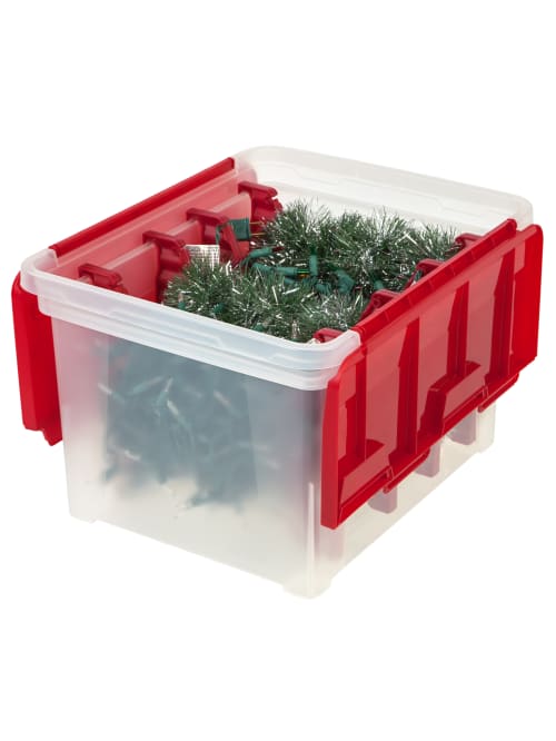 Iris Christmas Light Boxes W Wraps Red 3pk Office Depot