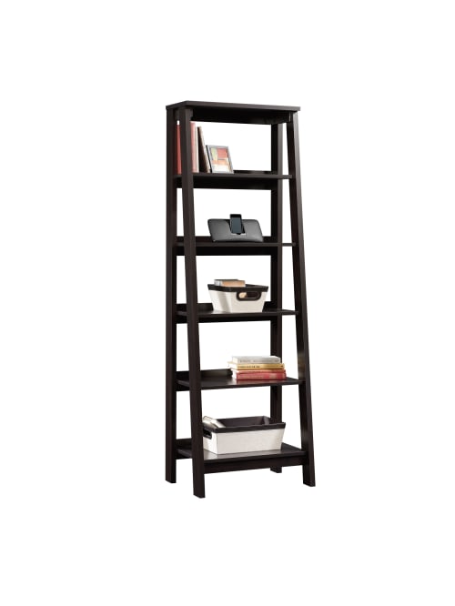 sauder 5 shelf trestle bookcase assembly instructions