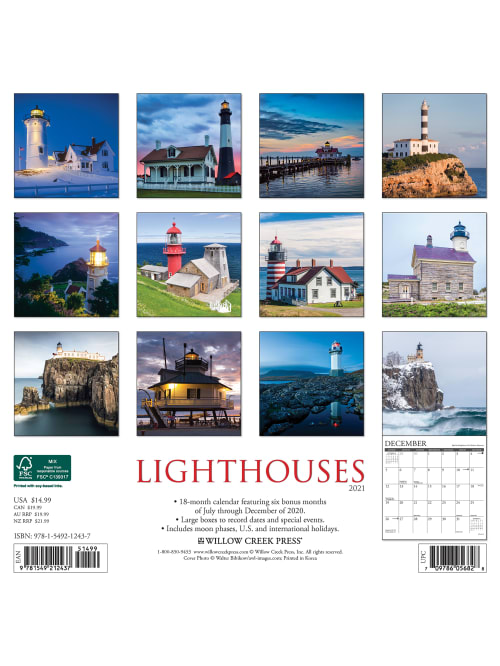 Willow Scenic Calendar Lighthouse 12437 Office Depot