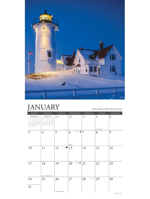 Willow Scenic Calendar Lighthouse 12437 Office Depot